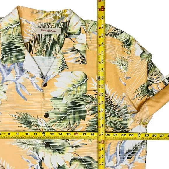 Lot of 2 Silk Hawaiian Tropical Tommy Bahama Button Down Casual Shirts Sz XL